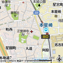 愛知県名古屋市南区本星崎町町周辺の地図