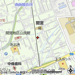 静岡県田方郡函南町間宮809-17周辺の地図