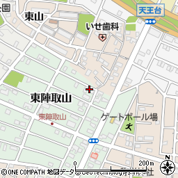 愛知県みよし市東陣取山19周辺の地図
