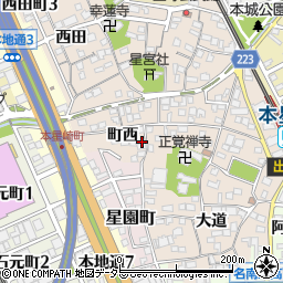愛知県名古屋市南区本星崎町町西429周辺の地図