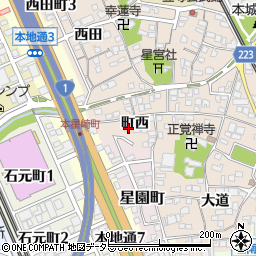 愛知県名古屋市南区本星崎町町西434周辺の地図