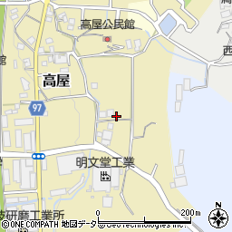 兵庫県丹波篠山市高屋95周辺の地図