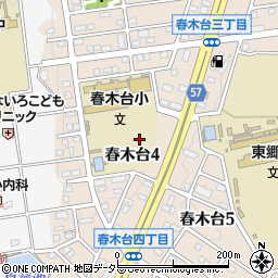 愛知県東郷町（愛知郡）春木台周辺の地図