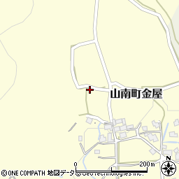 兵庫県丹波市山南町金屋381周辺の地図