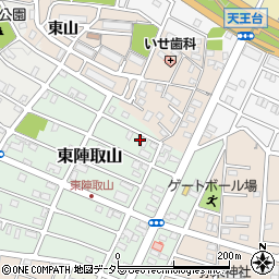 愛知県みよし市東陣取山21周辺の地図