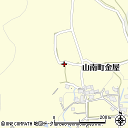 兵庫県丹波市山南町金屋380周辺の地図