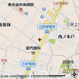愛知県みよし市三好町折坂周辺の地図