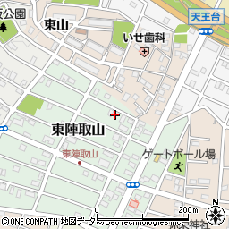 愛知県みよし市東陣取山22周辺の地図