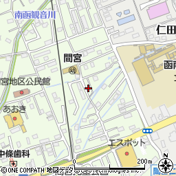 静岡県田方郡函南町間宮804周辺の地図