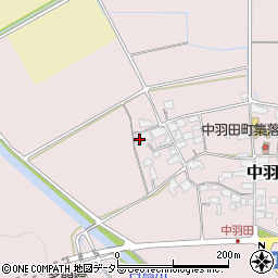 滋賀県東近江市中羽田町412周辺の地図