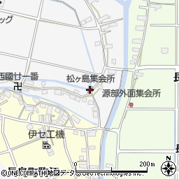 松ヶ島集会所周辺の地図