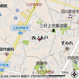 愛知県みよし市三好町西ノ木戸47周辺の地図