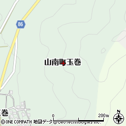兵庫県丹波市山南町玉巻周辺の地図