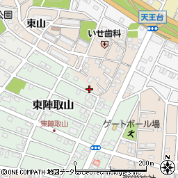 愛知県みよし市東陣取山18周辺の地図