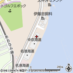 中京海運株式会社　一洲町倉庫周辺の地図