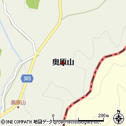 兵庫県丹波篠山市奥原山周辺の地図