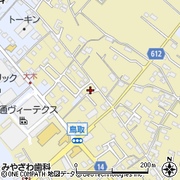 三重県員弁郡東員町鳥取456-10周辺の地図