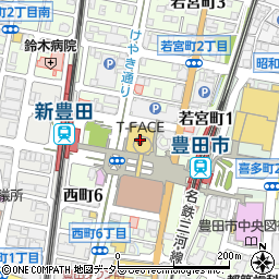 ダイソー豊田ティーフェイス店周辺の地図