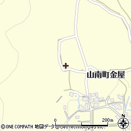 兵庫県丹波市山南町金屋314周辺の地図