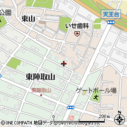 愛知県みよし市東陣取山17周辺の地図
