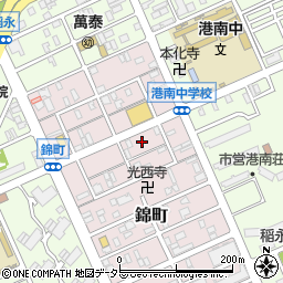 愛知県名古屋市港区錦町11周辺の地図