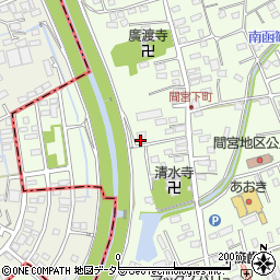 静岡県田方郡函南町間宮203-1周辺の地図