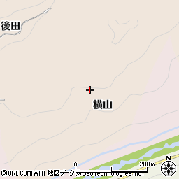 愛知県豊田市霧山町横山周辺の地図