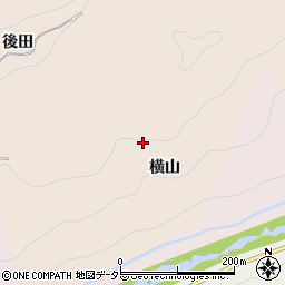 愛知県豊田市霧山町（横山）周辺の地図