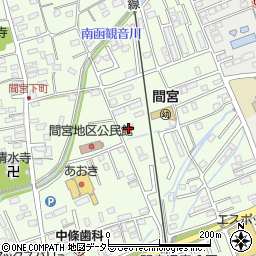 静岡県田方郡函南町間宮866周辺の地図