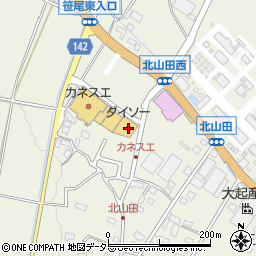 ダイソーカネスエ東員店周辺の地図