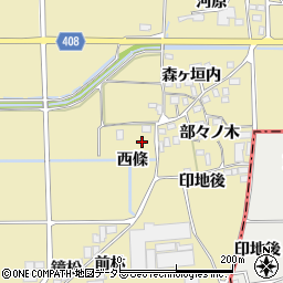 京都府南丹市八木町氷所（西條）周辺の地図