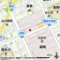愛知県名古屋市港区錦町5周辺の地図