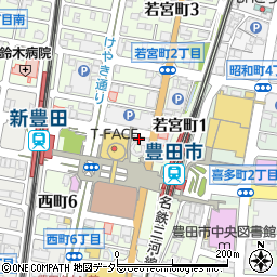 豊田市役所子育て支援センター　とよたファミリーサポートセンター周辺の地図