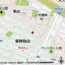 愛知県みよし市東陣取山15周辺の地図