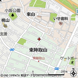 愛知県みよし市東陣取山27周辺の地図