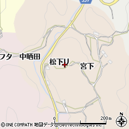 愛知県豊田市桑原田町松下リ周辺の地図