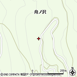 愛知県東栄町（北設楽郡）西薗目（若竹）周辺の地図