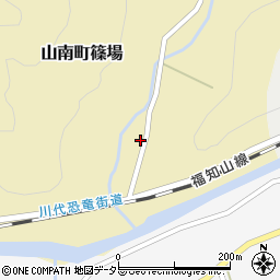 兵庫県丹波市山南町篠場77周辺の地図