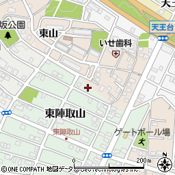 愛知県みよし市東陣取山14周辺の地図