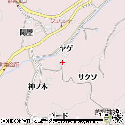 愛知県豊田市幸海町ヤゲ周辺の地図