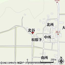 京都府南丹市八木町池上北谷周辺の地図