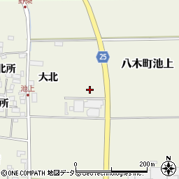 京都府南丹市八木町池上周辺の地図