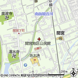 静岡県田方郡函南町間宮844-11周辺の地図