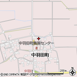 滋賀県東近江市中羽田町376周辺の地図