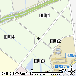 愛知県豊田市田町周辺の地図