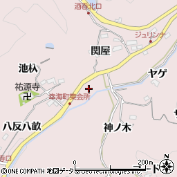 愛知県豊田市幸海町酒呑二ツ岩周辺の地図