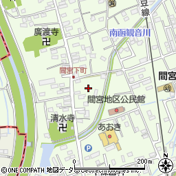 静岡県田方郡函南町間宮164周辺の地図
