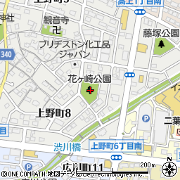 花ケ崎公園トイレ周辺の地図