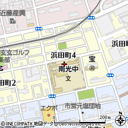 名古屋市立南光中学校周辺の地図