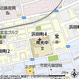 名古屋市立南光中学校周辺の地図